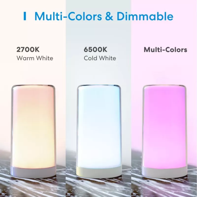 Lámpara de mesa Meross MSL430HK blanca