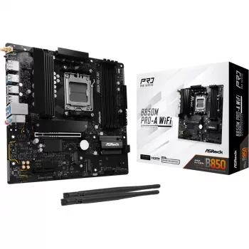 Placa base ASRock B850M Pro-A WiFi micro ATX – AMD B850, socket AM5, DDR5, 4x DIMM, 256 GB, Wi-Fi, 2,5-Gb-LAN