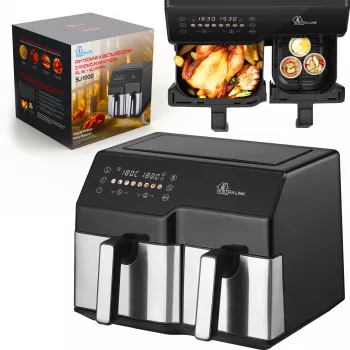 Extralink Freidora de aire Home SJ-1000 10L EU, (6L+4L) 2500W