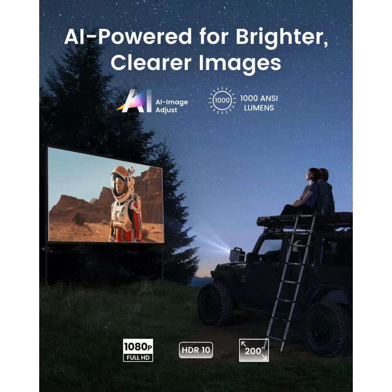 Anker Innovations Nebula Mars 3 - Proyector DLP - LED RGB - 1000 lúmenes ANSI - Full HD (1920 x 1080) (D2333211)