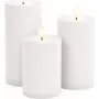Goobay set de 3 velas LED para exterior (64786)