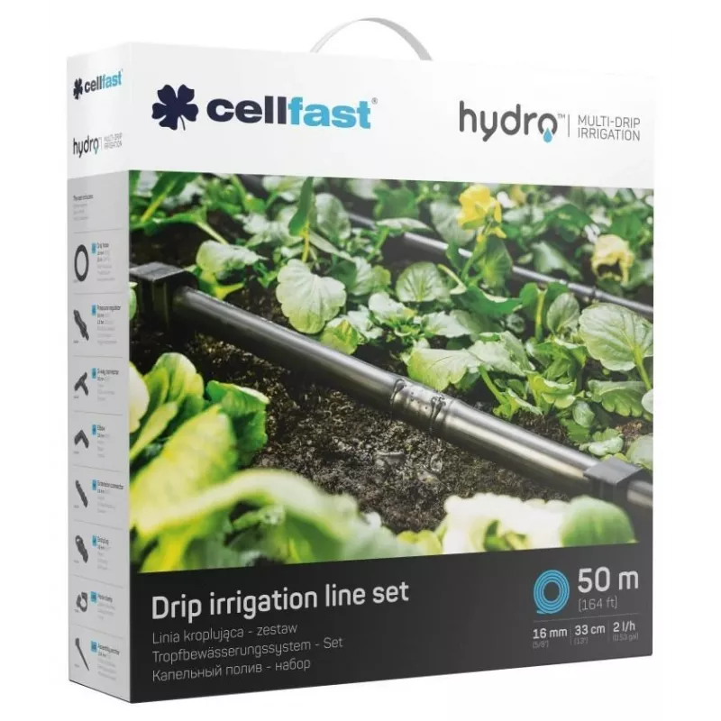 Línea de goteo Cellfast para hileras de plantas Set C19-060
