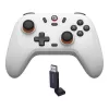 Mando gaming inalámbrico GameSir T4n Lite blanco compatible con Bluetooth, inalámbrico, recargable