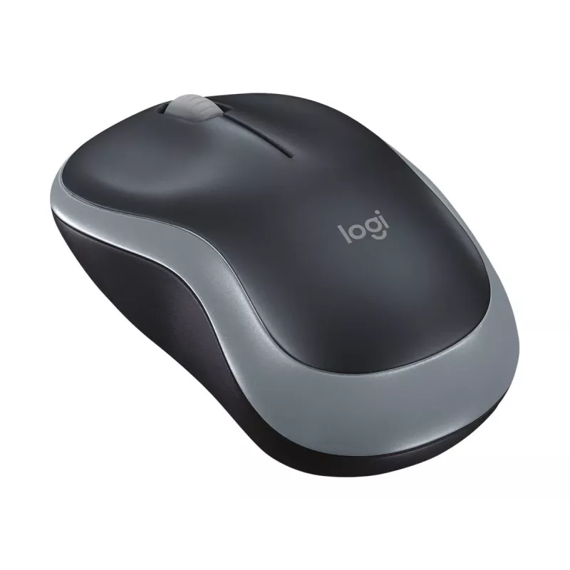 Logitech M185 ratón óptico inalámbrico ambidiestro gris 910-002238