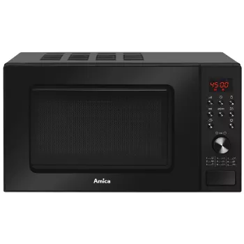 Microondas Amica AMGF20E1GB de bandeja plana con grill 20 L 700 W negro