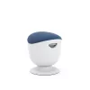 Taburete ergonómico de equilibrio Up Up Seul blanco, D47 tejido azul