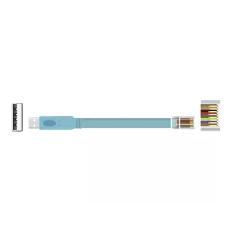 Delock cable adaptador de consola USB 2.0 a serie RS-232 RJ45, 3 m, azul