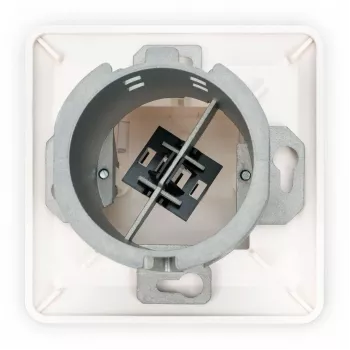 Toma de pared empotrable de fibra óptica FTTH Digitus DN-93201 adaptador SC/LC 86x30x86mm