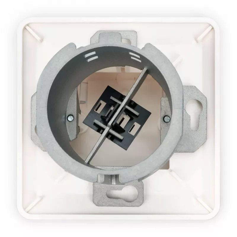 Toma de pared empotrable de fibra óptica FTTH Digitus DN-93201 adaptador SC/LC 86x30x86mm
