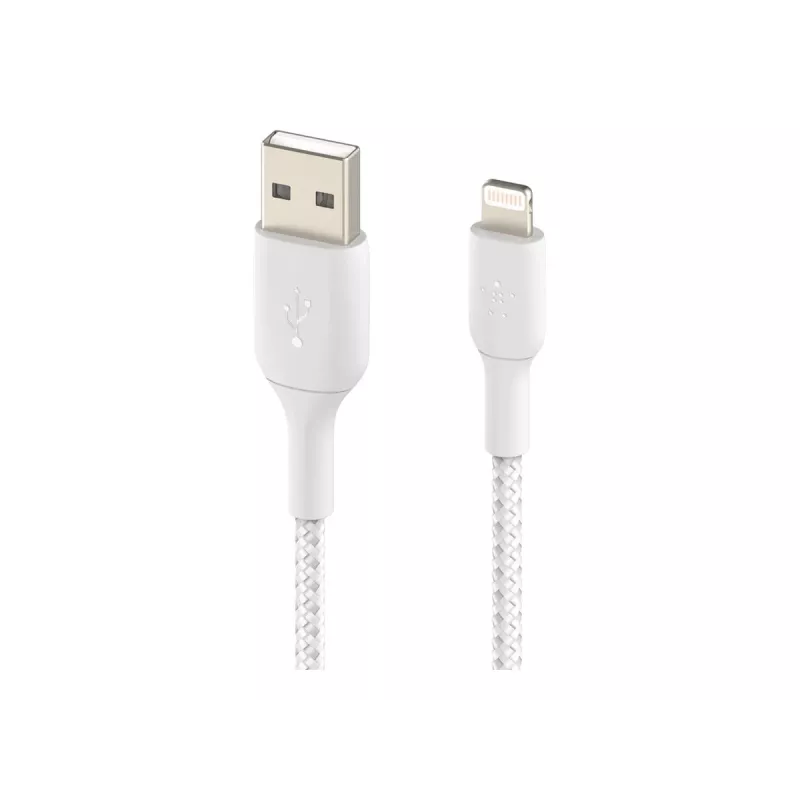 Belkin BOOST CHARGE - Cable Lightning - Lightning macho a USB macho - 3 m - blanco - para Apple iPad/iPhone/iPod (Lightning)