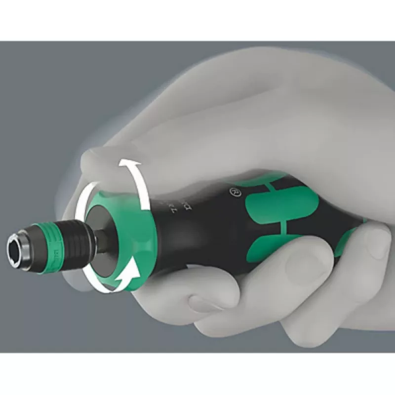 Wera 838 RA-R L Portabrocas manual con carraca 1/4