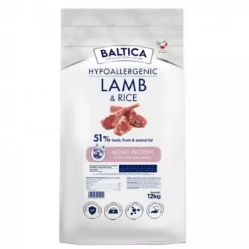 BALTICA Nutraceutic Hypoallergenic S cordero con arroz - pienso seco para perros - 12 kg