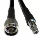 Cable LMR-400, 2 m, N macho a RP-SMA macho