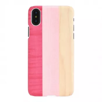 Funda para smartphone man and wood para iPhone X/XS — pink pie white