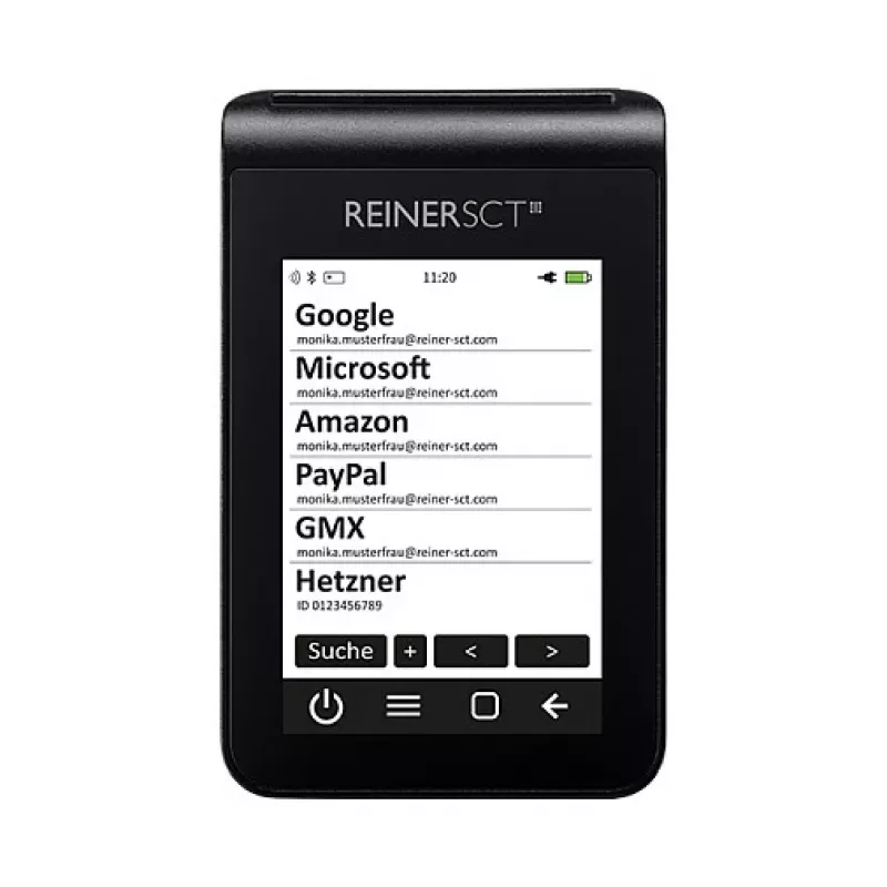 ReinerSCT tanJack deluxe Lector de tarjetas generador TAN, negro, USB Type-C