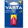 Pila alcalina VARTA Max Tech, E-Block (9V/6LR61) 9,0 voltios, medidas: (an)26,5 x (pr)17,5 x (al)48,5 mm, - 1 unidad (04722 101 401)