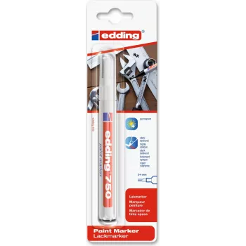 Rotulador Edding 750 blanco, 1 unidad