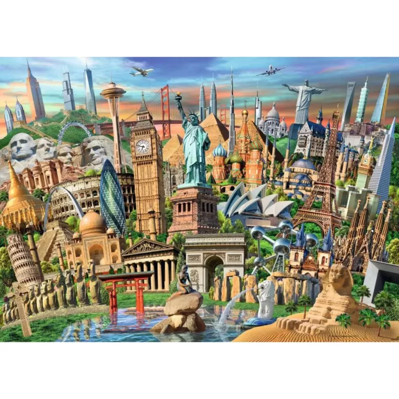 Puzzle Monumentos del mundo (1000 piezas)