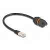 Cable de red DeLOCK 88146 RJ45 a RJ45 Cat.6A 0,25 m negro