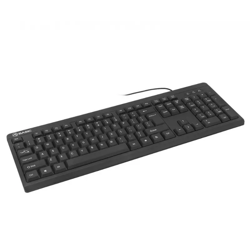 Teclado USB con cable Tellur negro – Basic USB, distribución US