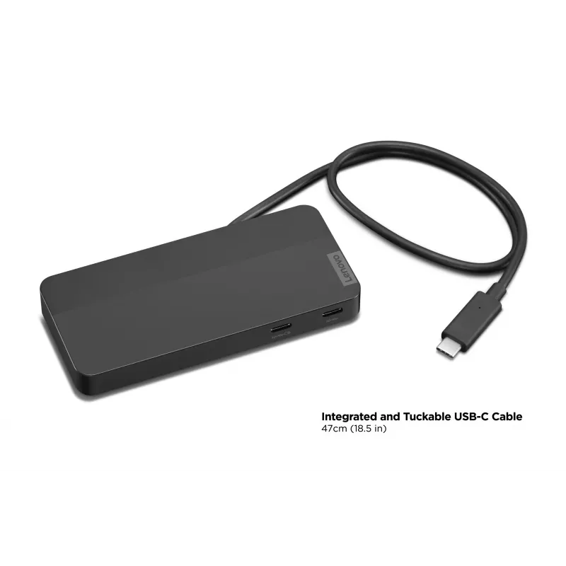 Lenovo 40B90100EU Base de acoplamiento/replicador de puertos para portátil con cable USB 3.2 Gen 1 (3.1 Gen 1) Type-C Negro