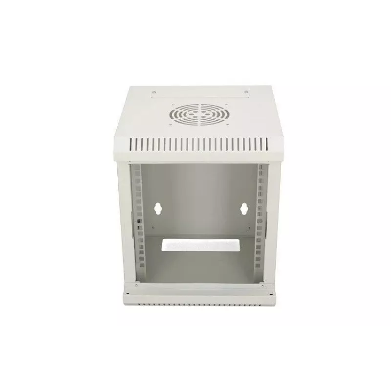 Armario de pared Extralink caja rack 6U 10 pulgadas gris cerradura con llave gestión de cables