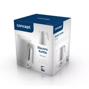Hervidor de agua Concept Solution RK2390, carcasa de plástico, 1,7 L, blanco