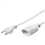 Wentronic Goobay alargador Euro, 5 m, blanco - Euroconector macho (Type-C, CEE 7/16) > Euroconector hembra (Type-C, CEE 7/16) (50509)