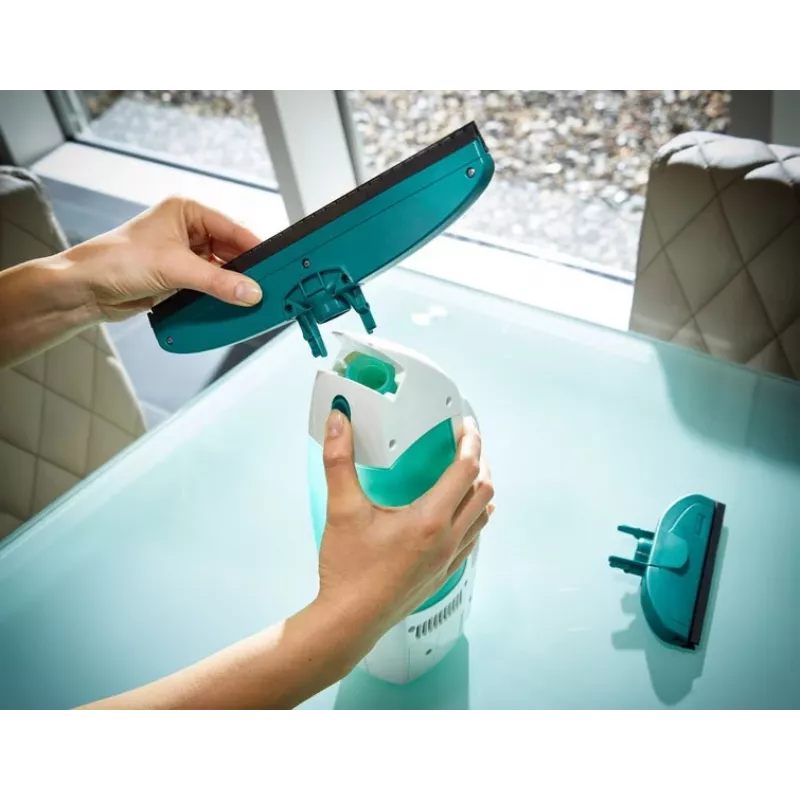 Limpiacristales con aspirador Leifheit Window Vacuum Glass Cleaner Dry&Clean con mango y cepillo 51003