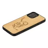 Funda para móvil man and wood para iPhone 12 / 12 Pro — diseño de gato con pez rojo