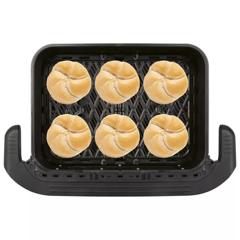 ProfiCook PC-FR 1313 H freidora de aire doble, 10 L, 2400 W, negro/acero inoxidable