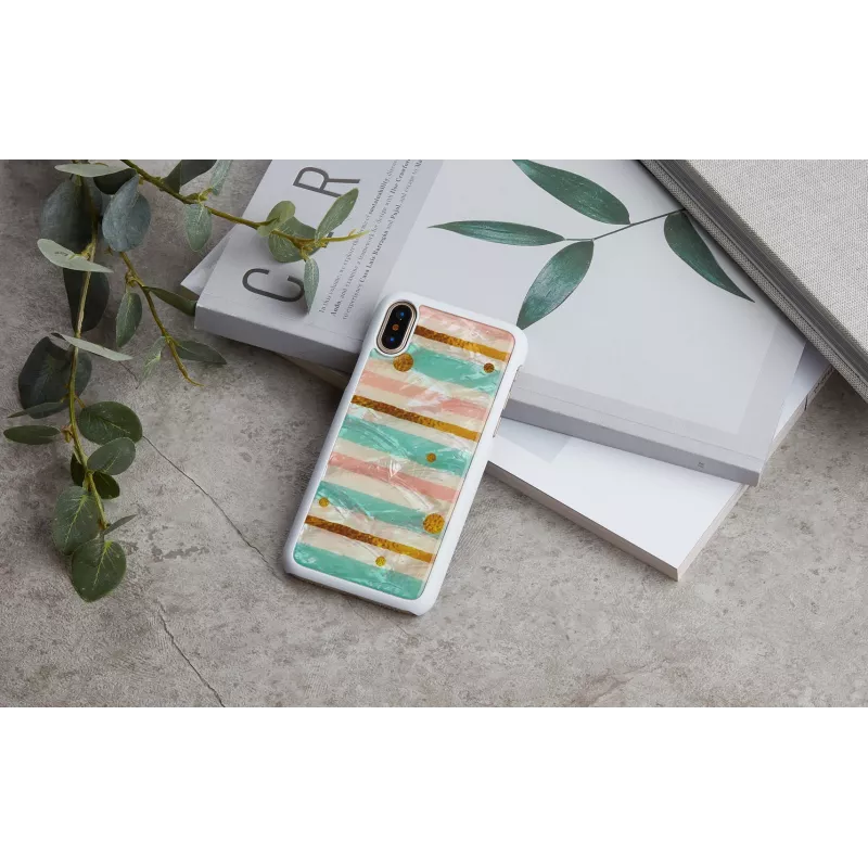 iKins Pop Mint funda para iPhone XS/X, blanca