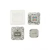 Synergy 21 S216358 - 2 x RJ-45 - 6a - blanco - 80 mm - 80 mm - 5,6 cm