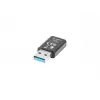 Lanberg NC-1200-WI adaptador WiFi USB 3.0 AC1200 de doble banda, 2 antenas internas, negro