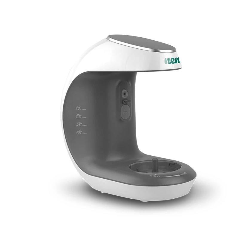 Robot de cocina para bebés neno Cibo 300 W, bol 0,3 L, cocción al vapor y triturado, calentamiento, gris/blanco