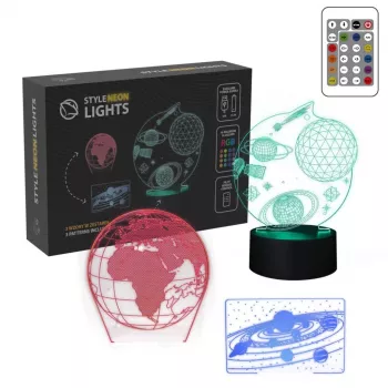Lámpara LED decorativa Manta SNL118RGB RGB 3D