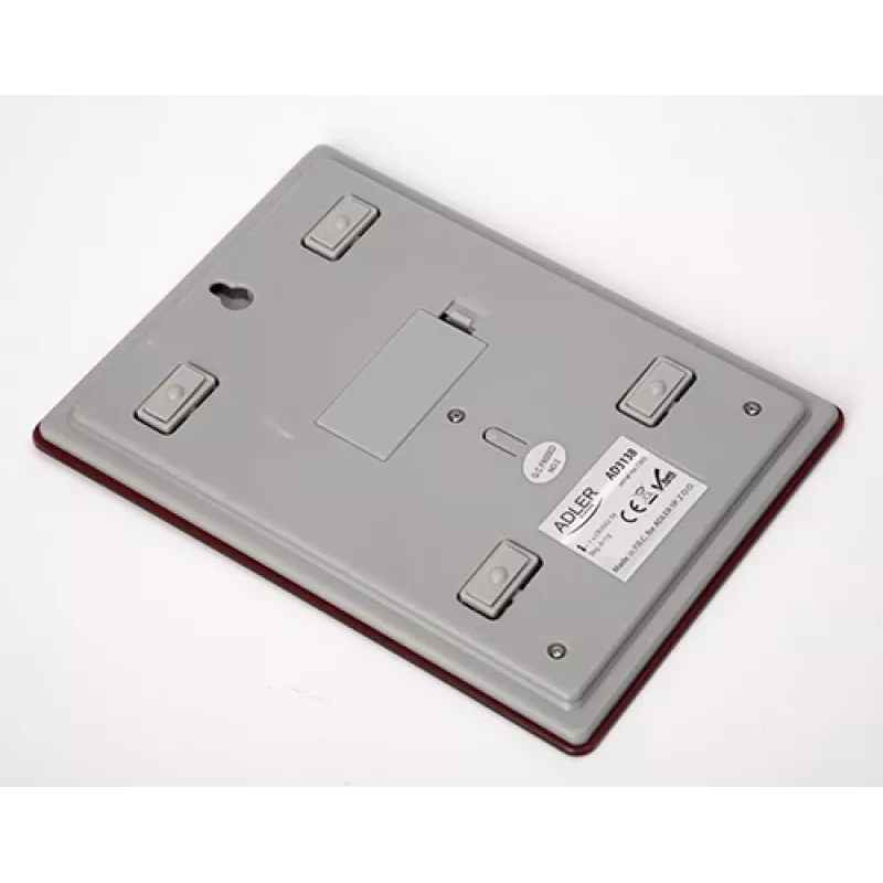 Báscula de cocina electrónica Adler AD 3138 roja