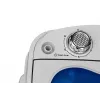Adler AD 8051 lavadora de carga superior 3 kg con centrifugado, semiautomática, anchura 38 cm, profundidad 37 cm, blanco/azul