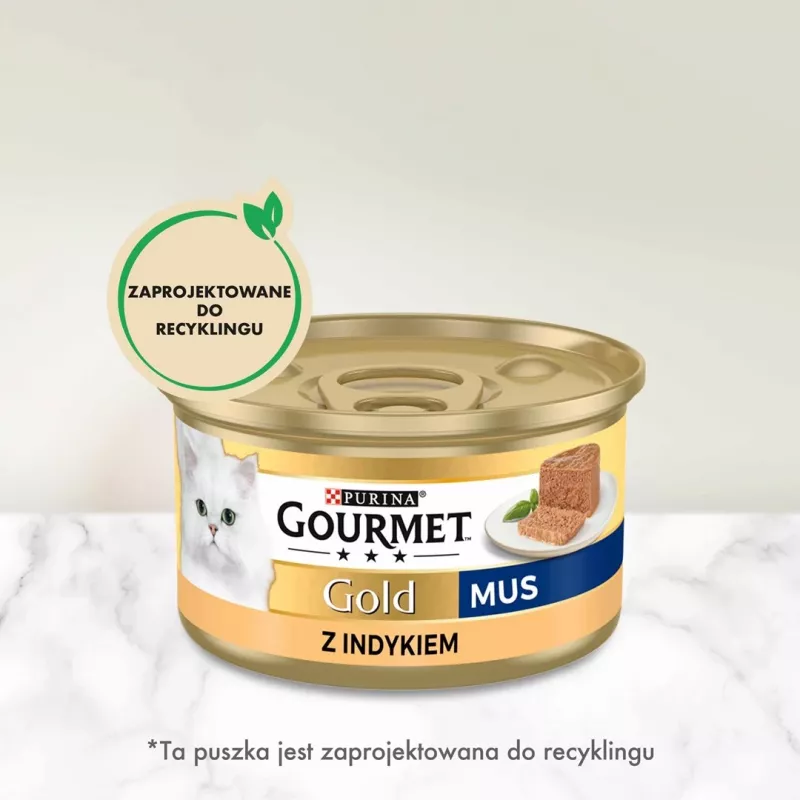 Alimento húmedo para gatos Purina Nestlé GOURMET Gold Pavo 85 g lata para gatos adultos, fórmula para el sobrepeso