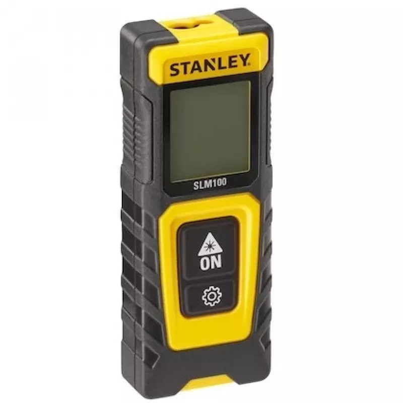 Medidor de distancias STANLEY SLM100 — alcance láser 30 m, medidor manual compacto