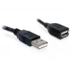 Cable alargador USB 2.0 DeLOCK 82457 0,15 m negro