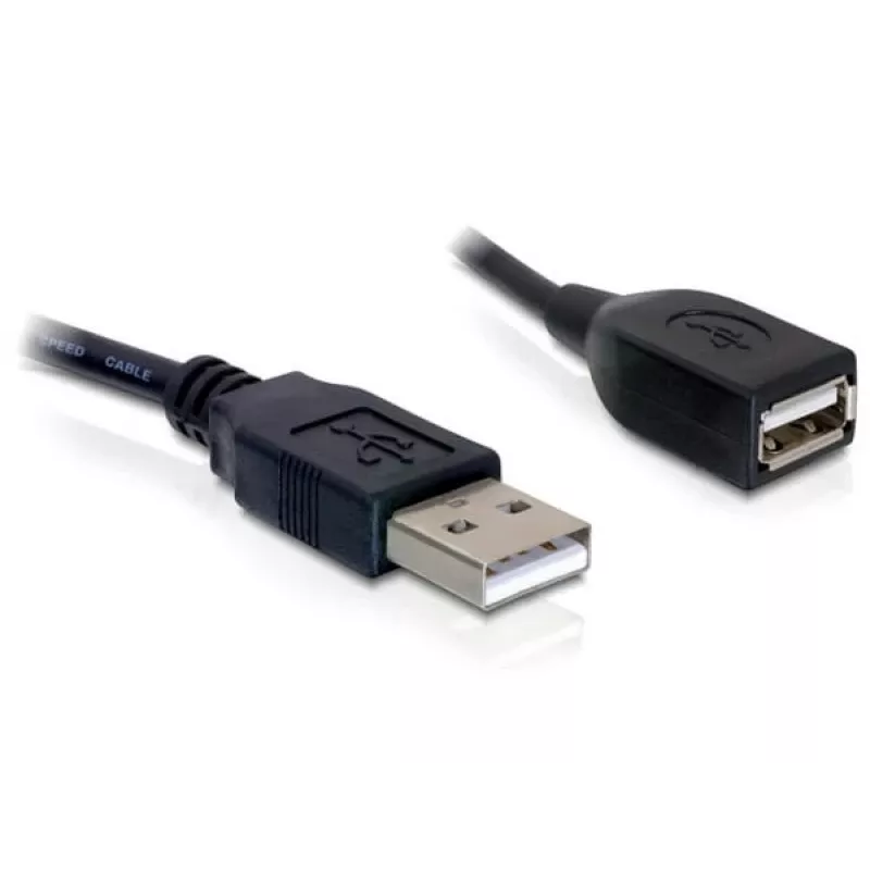 Cable alargador USB 2.0 DeLOCK 82457 0,15 m negro