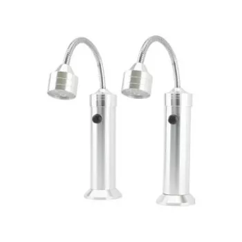 Luz para parrilla RealPower 495550 – acero inoxidable, pila AAA, pack de 2 para parrilla exterior