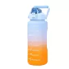 Extralink Botella de agua motivacional, 2000 ml botella deportiva, azul-naranja, BUT-993