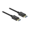 Delock - Cable DisplayPort - DisplayPort (M) a DisplayPort (M) - DisplayPort 2,0 - 1,0m - Compatible con 10K 60 Hz (10.240 x 4320) - Negro (80261)