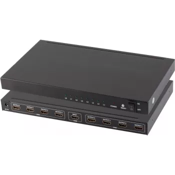 Divisor HDMI ShiverPeaks 05-03008 – 1 entrada a 8 salidas, distribución de señal HDMI