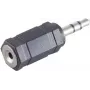 Adaptador de cable ShiverPeaks BS57021 3,5 mm a 2,5 mm Negro Plata