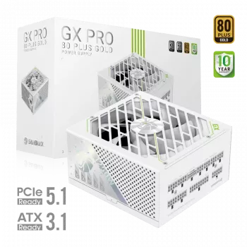 Fuente de alimentación Gamemax, 80 PLUS, Gold | GX PRO 1250G WH | 1250 W