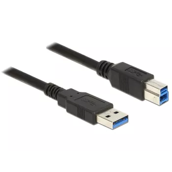 Cable USB DeLOCK 85070 USB 3.2 Gen 1, 5 m, USB A USB B, negro