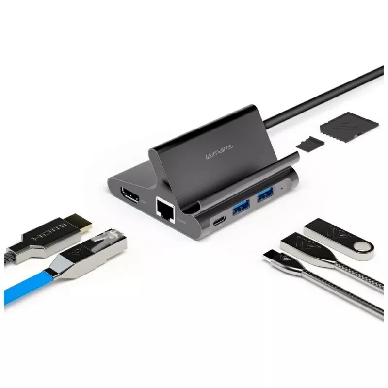 Soporte para tablet/smartphone 7en1 Dex HDMI/RJ45